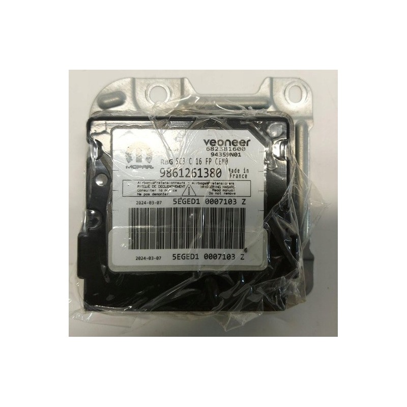 Réinitialisation Calculateur Airbag  MOPAR 9861261380 VEONEER 682381600 Opel Mokka