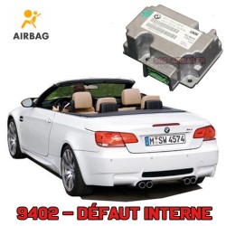 Réparation calculateur airbag ROC BMW 65.77 9187933-01 6577918793301 Code défaut: 9402 Défaut interne
