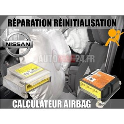 Réparation calculateur Airbag Nissan 28556EA100 Bosch 0 285 001 734 0285001734 CODE DÉFAUT B1049 / B1059