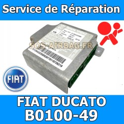 Réparation calculateur airbag Fiat Ducato 01371009080 Code erreur b0100-49