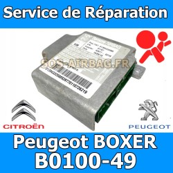 Réparation calculateur airbag Fiat Ducato 01390299080 Code erreur b0100-49
