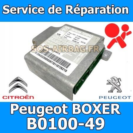 réparation calculateur airbag TRW Fiat Ducato Code erreur b0100-49