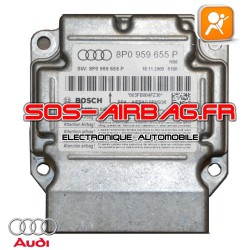 Réparation Calculateur AirBag Audi 8P0959655 L Bosch 0285010183