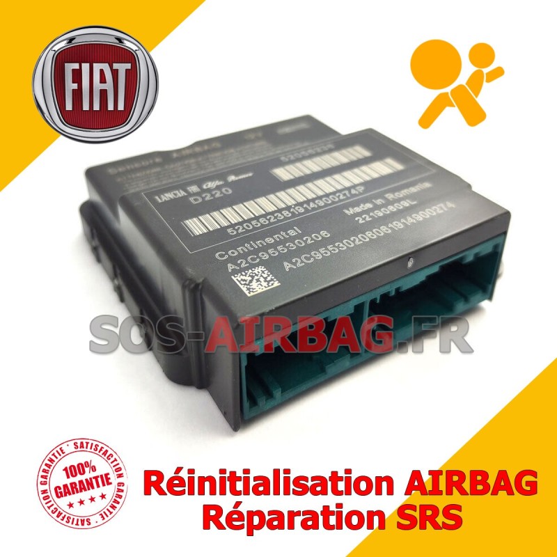 Réparation Calculateur Airbag Fiat 500 52204022 Mopar / Continental (Fiat 500 electrique)
