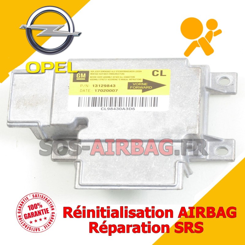 Réparation Calculateur Airbag Opel Vectra 13129843 CL TRW 95040