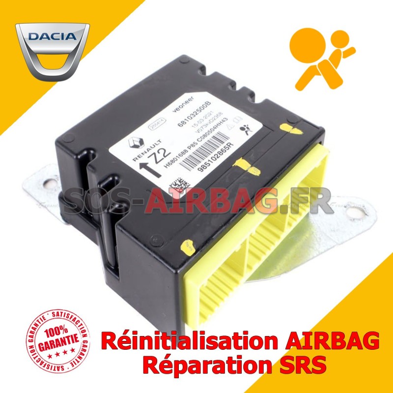 Réparation Calculateur Airbag Dacia Sandero 985102865R 681032500B Veoneer