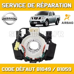 RÉPARATION CALCULATEUR AIRBAG NISSAN NAVARA CODE DÉFAUT B1049 / B1059