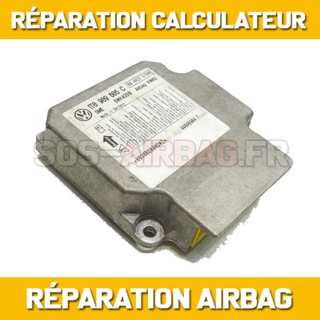 Réparation Calculateur Airbag 1T0  909 605 C 1T0909605C 5WK43518 TOURAN Code erreur 00003