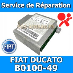 Réparation calculateur airbag Fiat Ducato 01394332080 Code erreur b0100-49