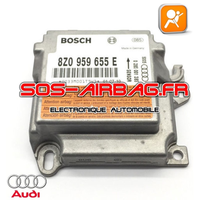 Réparation Calculateur AirBag Audi 8A0959655 K Bosch 0285001155