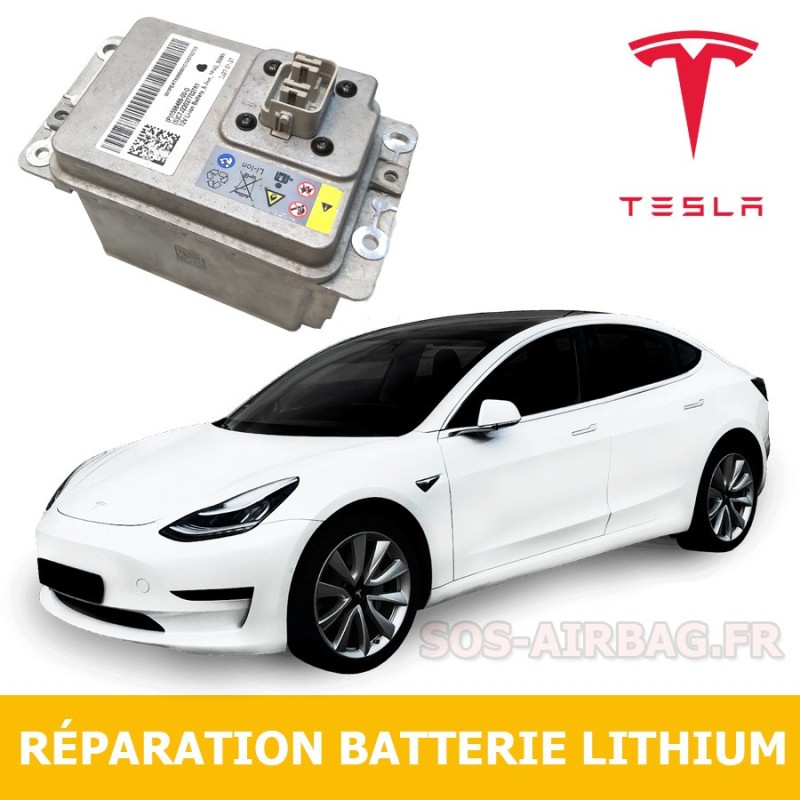 Réparation Batterie Lithium Ion (Li-Ion) 12V Tesla Model 3/S/X/Y 1598486-88-F