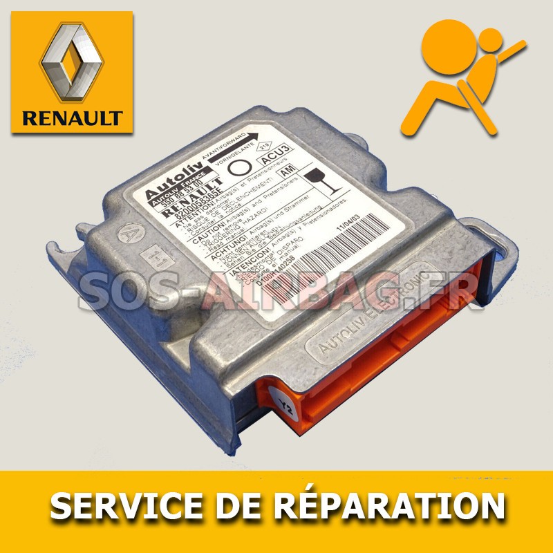 Réparation Calculateur Airbag Renault Twingo 550651800 Autoliv