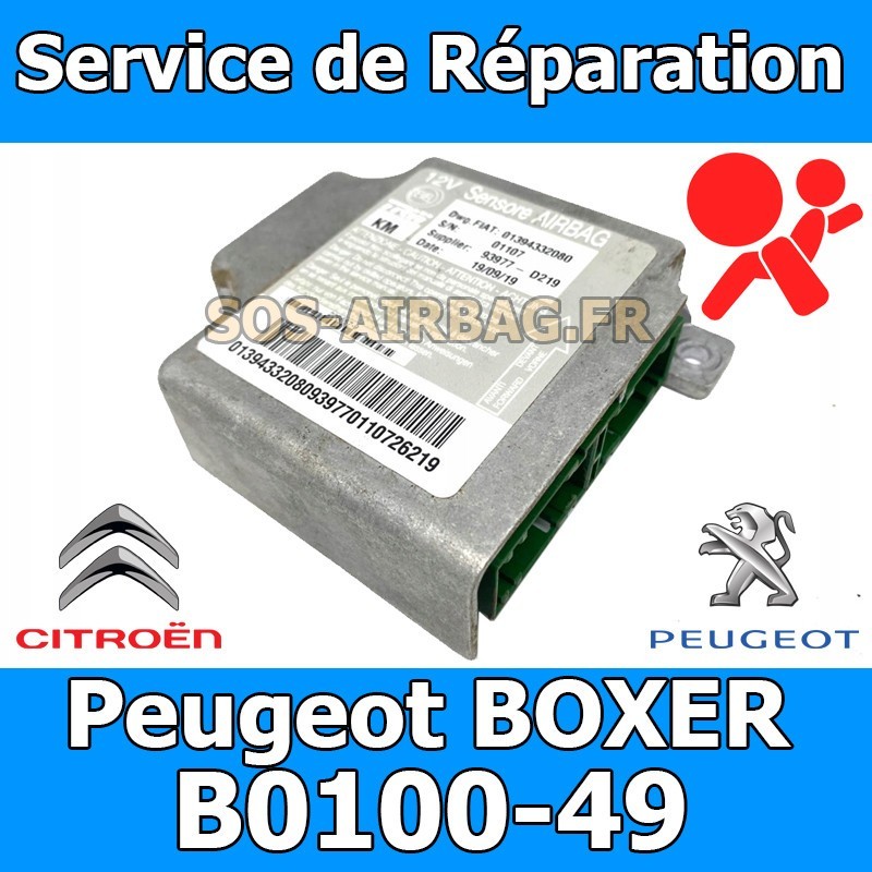 B0100-49 réparation calculateur airbag Fiat Ducato